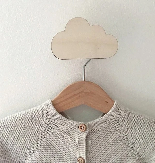 CLOUD WOOD WALL HOOK