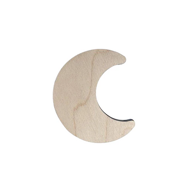MOON WOOD WALL HOOK