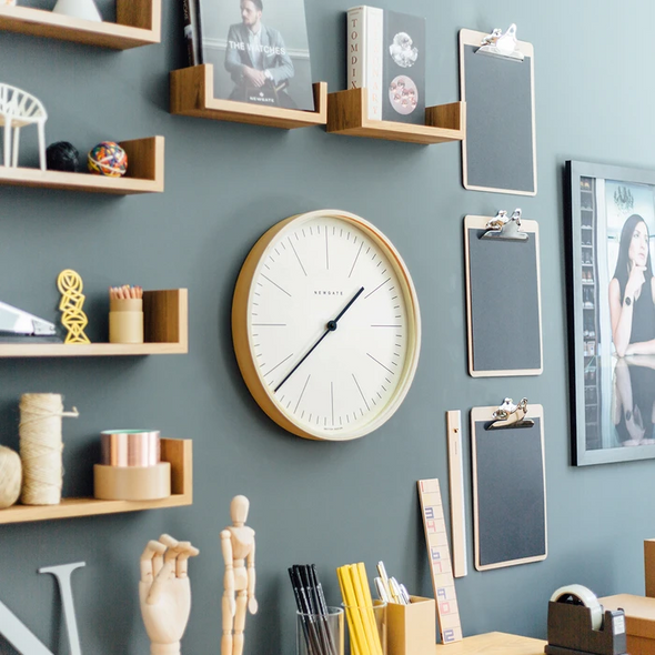 MR. CLARKE WALL CLOCK - WHITE