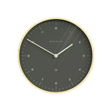 MR. CLARKE LARGE WALL CLOCK - OIL GREY