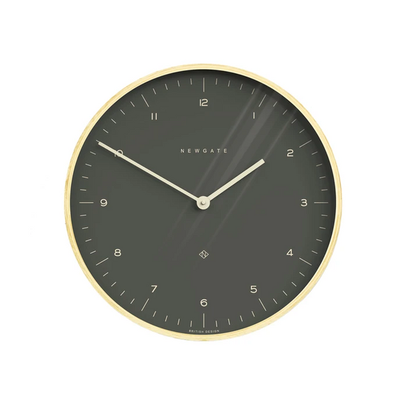 MR. CLARKE LARGE WALL CLOCK - OIL GREY